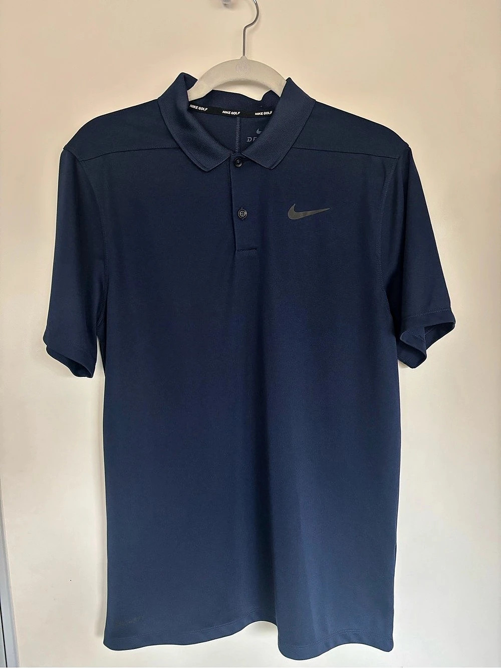 Nike Golf Dri-FIT Victory Solid Polo Navy Blue Size Small
